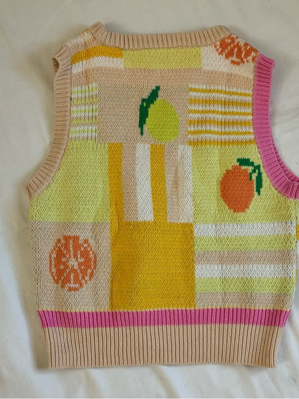 STAUD Colorblock Knit Vest XS - Picture 2 of 5